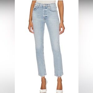 Riley High Rise Straight Crop in Dynamic size 27